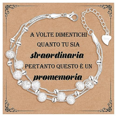 CheersLife 925 Silber Armband mit Sternen und Perlen Inspiration Geschenke für Frauen