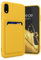 kwmobile Handyhülle kompatibel mit Apple iPhone XR Hülle - Handy Cover mit Fach für Karten - in Strahlend Gelb