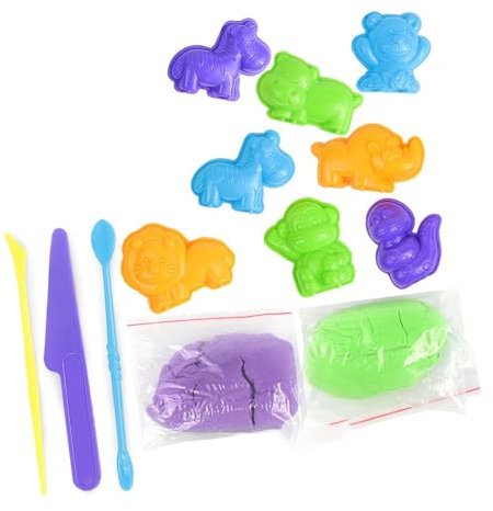 Dilwe Fantasieentwicklung, Lebendige Farben, Lang Anhaltende Feuchtigkeit, Sicher und Umweltfreundlich, Kunststoff mit Tierformen, Leuchtende und Verschiedenfarbige (Tierset