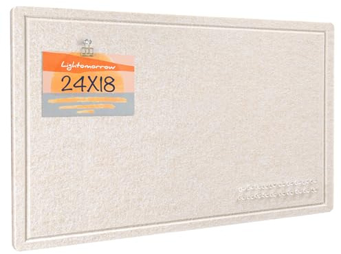 Felt Bulletin Board 24x18 inches, Decorative Pin Board for Home & Office