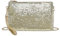 Miss Lulu Damen Fashion Pailletten Tasche Mini Clutch kleine Damen Kettentasche Umhängetasche für Hochzeiten, Dates und verschiedene Anlässe mit goldener Kette