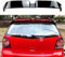 Auto Spoilerflügel Heckspoiler für VW para Polo 4 MK4 9N 9N3 2003-2008, Kratzfeste Kofferraum Heckspoiler Flügel Lippe Dachspoiler Heckflügel