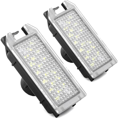 License Plate Lamp For Fiat 500 2007-2019 500C 2009-2019 Rear Registration Plate Lamp 2Pcs CANBUS LED Number License Plate Light Number Plate Lamp