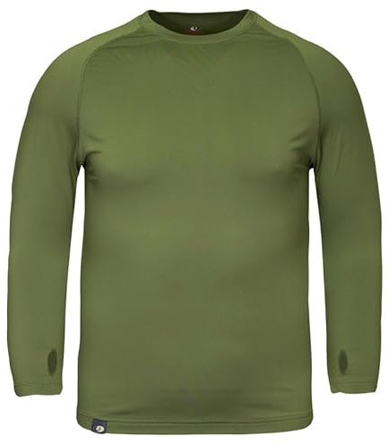 Mossy Oak Herren Baselayers Cold Weather Top Langarm Shirt, Mayfly, Mittel