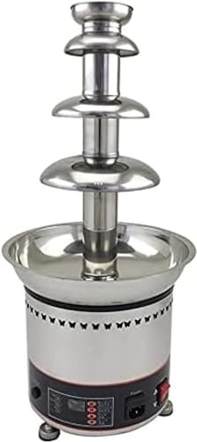 LABLADUO Chocolate Fountain, 4-Tier Chocolate Fountain Commercial Machine Stainless Steel Melting Chocolate Waterfall Fondue for Party Wedding Buffet Equipment