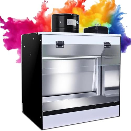 SACLMD Cabine d'aérographe pour Table d'artisanat,Cabine de pulvérisation de Peinture à l'air Portable Super puissante,pour Peinture de maquettes,Loisirs créatifs,gâteaux,t-Shirt,40 * 50cm