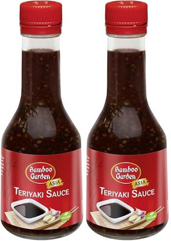 Bamboo Garden - Teriyaki Sauce, Würzsauce zum Marinieren von Fleisch und Fisch, 1 x 200 ml (Verpackungsdesign kann abweichen) (Packung mit 2)