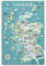 Poster mit Stadtkarte, Schottland, dekoratives Gemälde, Leinwand, Wandposter und Kunstdruck, modernes Familienschlafzimmer, Dekoration, Poster, 30 x 45 cm