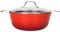 LAGUIOLE, Faitout en Fonte Légère 4,0L, Rétention de Chaleur Optimale, Antiadhésif, Entretien Facile, Tous Feux, Induction, 100% Fonte, Design Élégant - 24x10,5cm, 4 L, Rouge