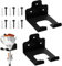 Soporte para cortacésped para organizador de garajes, colgador de malezas de garaje, colgador de corte de acero inoxidable, resistente al agua, organizador de garaje multiusos para desbrozadora de