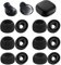 6 Pairs Replacement Ear Tips for Galaxy BudsPro, Black Silicone Earbuds Cap Compatible with Samsung SM-R190 Non-Slip Rubber Eartips Earplugs with Filters Noise Reduction Earplugs(S/M/L)