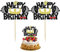 MEMOFYND 2 Pieces Of Fitness Weight Lifting Card Insert, Happy Birthday Cake Top Hat, Boy Fitness Theme Cake Plugin, Creative Personality Card Insert, Birthday Party Decoration