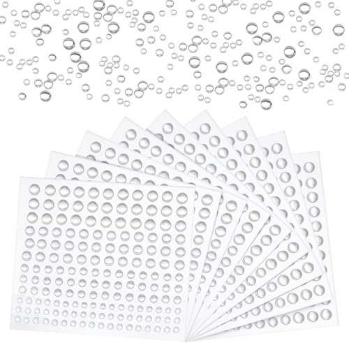 LuxStellar Lot de 1 440 galets en verre transparent pour vases, art floral, bricolage, décoration de table, semi-circulaire, idéal pour la décoration de mariage, les aquariums ou les projets créatifs