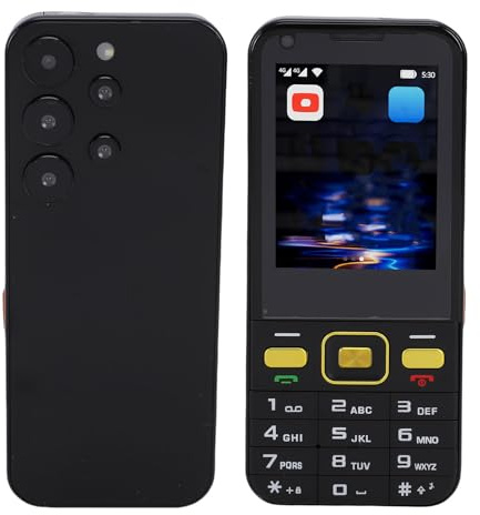 Jiawu Téléphones Déverrouillés 4G LTE, Téléphone Mobile Simple avec écran Tactile de 2,8 Pouces, Téléphone Double SIM Wi-FI Bluetooth Double Veille pour Appels D'accès Internet