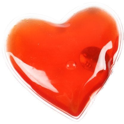 eBuyGB Pack of 2 Instant Heating Hand Warmers, Transparent Red Heart