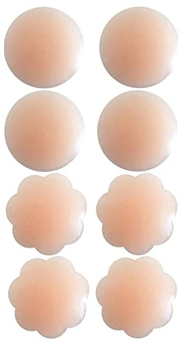 Timelike Nipple Cover - Damen Brustwarzen-Abdeckungen,Silikon Nippelabdeckung Gel Selbstklebend & Wiederverwendbar,Brust Aufkleber,Unter BH, Bikini & Badeanzug, Nippel-Cover-Pads, Einheitsgröße