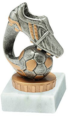 RaRu Fussball-Pokal (Schuh) mit Wunschgravur und Resin-Klebefigur