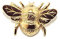 Westair Broche dorée en forme d'abeille (fabriquée au Royaume-Uni), Alliage plomb-étain