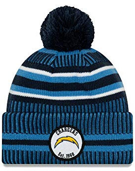 New Era Los Angeles Chargers On Field Home Beanie Herren Beanie - White, One Size