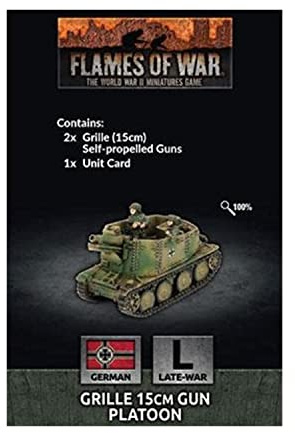 Flames of War German Grille 15cm Gun Platoon (Late War, GE151)