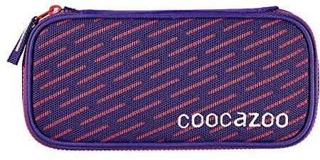 Coocazoo Federmäppchen PencilDenzel „FreakaSneaka Rose Purple“ lila, Schlamperetui, Geodreieckfach, Stundenplanfach, herausnehmbarer Stiftehalter, zusätzliches Reißverschlussfach