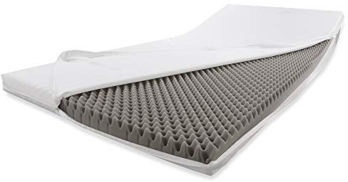 Dibapur® OTTO: Kaltschaummatratze Rollmatratze Matratzenerhöhung Topper Matratzenverstärkung Massage (120 x 200 cm)