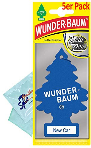 WUNDER-BAUM 5 Stück New Car Lufterfrischer Duftbaum Wunderbaum Original