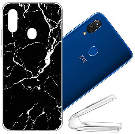 vingarshern Handyhülle ZTE Blade 10 Vita Hülle Silikon Bumper Case,Dünne Flex Weich Fallschutz Case ZTE Blade 10 VITA Silikonhülle Stoßfest Cover Schutz (Marmor Muster 02)