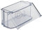Bandeja compatible con Bosch 00265206 para puerta de frigorífico, estrecha, con tapa abatible, 210 x 100 mm