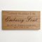 Cutncraft Designs Personalised wooden plaque/sign bespoke childs bedroom door/custom text - Embassy Font (20x9.5 cm / 8x3.7 inch)