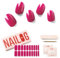 Nailog UV Gel Nagelfolie - Nagelfolie uv härtend 20 Stück - Vegan langanhaltend - Nagelsticker selbstklebend Gel Strips für Maniküre in Salonqualität, Flair