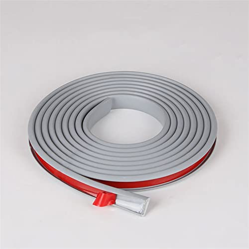 NEFSO m U-Profil-Kantenleiste, PVC-Leiste, Flexible, Selbstklebende U-Leiste, für Schrank, Sperrholz, Tisch, Kantenschutz (Color : White, Size : 12mm) (Grey 12mm)