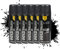 Etrexonline Pintura Spray Multicolor Profesional 400ml Adecuado Metal Madera y Plástico - Color Negro Metalizado (Paquete de 6)