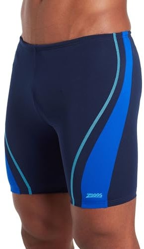 Zoggs Eaton Mid Jammer Bañadores, Azul Marino-Celeste, 32 para Hombre