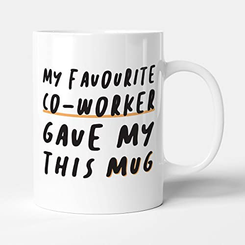 Victorian Printing Co - My Favourite Co-Worker Gave Me This Mug - Gift Funny Mug, Ceramic, 11fl.oz.