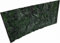 PLASTIKO - Fond d'aquarium I Paroi arrière de 100 x 50 cm I Facile à monter et à nettoyer I Pas de collage nécessaire I Sans danger pour les animaux I Vert avec un motif en pierres basses
