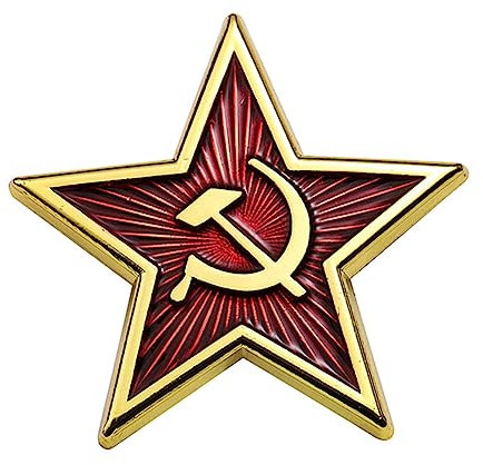 Roter Stern Hammer Sichel kommunist ische Abzeichen Mode Freiheit Gleichheit Pin russische Geschenke Sowjetunion Broschen für Frauen Männer