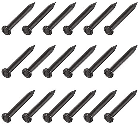 METALLIXITY Muro Cemento Chiodi (2x20mm) 300pz, Carbonio Acciaio Ferramenta Chiodi - per Casa Manutenzione Fai-da-te Falegnameria, Nero