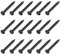METALLIXITY Muro Cemento Chiodi (2x20mm) 300pz, Carbonio Acciaio Ferramenta Chiodi - per Casa Manutenzione Fai-da-te Falegnameria, Nero