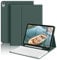 ZOYU Keyboard Case for iPad (A16) 11th Generation 11 Inch 2025, iPad 10th Generation 10.9 inch 2022, Stand Folio Detachable Wireless Bluetooth Rechargeable Keyboard Case with Pencil Holder, Dark Green