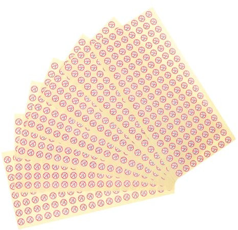 Lurrose 1000piezas Pegatinas Adhesivas De Seguridad Para Bebés Coloridas Etiquetas Para Juguetes y Alimentos Para Años