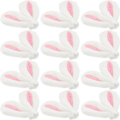 HOODANCOS Osterhasen-Ohr-Haarspange 30 Stück Mini-Osterhasen-Ohr-Ornament Diy-Filz Tierohren Haar-Charm Hasenohr-Haarnadel Für Diy-Handwerk Haar-Accessoires Rosa