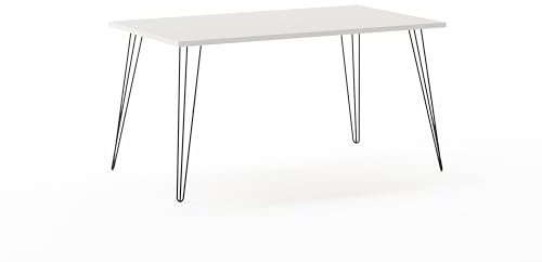 Schildmeyer Fynn Schreibtisch Esszimmertisch 1400, 701911, Weiß, 140 x 80 x 74 cm