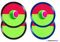 ADEPTNA Velcro Ball Throwing Game Set - 4 Rackets and 2 Balls - Beach Throwing Game - Outdoor Family Fun Toy for Garden and Beach
