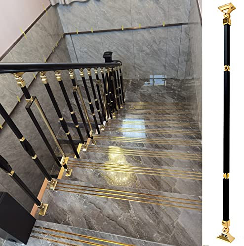 GArcan 95 cm/37 Zoll Tell Porch Eingangsbereich Treppengeländer Innenpfosten – für Terrassendielen/Galerien/Treppenpodest, 1/2/5/10 Stück Balusterspindeln Dekor, Gesichtsmontage mit komplettem Kit