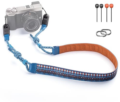 PGYTECH Artistic Style Camera Shoulder Strap Air, Camera Strap Quick Release, Adjustable 1100~1400mm Camera Neck Strap for Leica/Nikon/Canon/Sony/Fuji and Digital Cameras(Bohemian) L