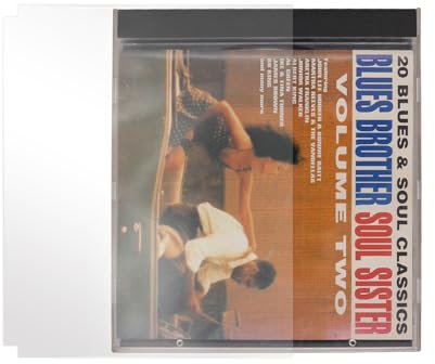 CD Outer Sleeves Anti-Static Clear Plastic Protective Sleeve for CD and DVD Storage (50)