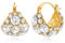 LILIE&WHITE Ohrringe Elegante Ohrcreolen mit Strass – Funkelndes Design in Gold für Damen – Stilvoller Schmuck für besondere Anlässe