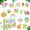 johgee 15 Stück Diamond Painting Schlüsselanhänger Anhänger Set, 5D Diamond Painting Weihnachten Anhänger, Diamond Painting Kinder Schlüsselanhänger DIY Basteln, für Kinder 6-12 Jahren Mädchen