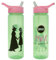 Wicked Universal Pictures 600ml Water Bottle with Straw by Polar Gear | Official Merchandise Girls Merch with Glinda & Elphaba | For Adult & Kids, Green & Pink